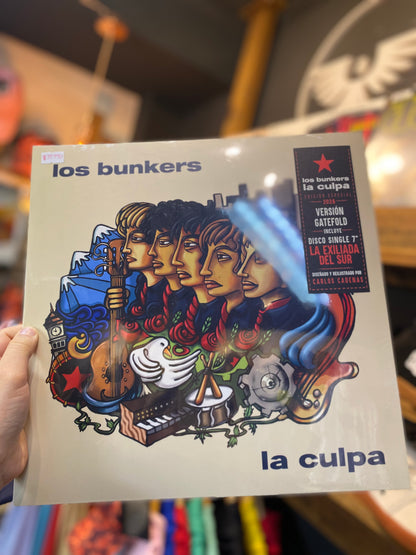 Los Bunkers – La Culpa + La Exiliada del Sur | Vinilo LP + 7” | Resuena Tienda