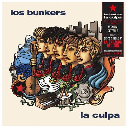 Los Bunkers – La Culpa + La Exiliada del Sur | Vinilo LP + 7” | Resuena Tienda