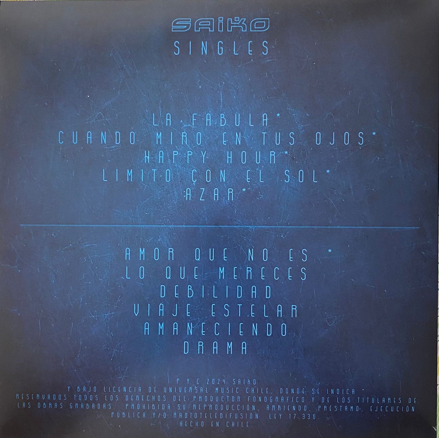 Vinilo Saiko – Singles LP | Resuena Tienda